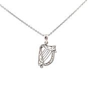 Silver Irish Harp pendant 38749 image