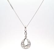 Silver Celtic open work pendant 38744 image