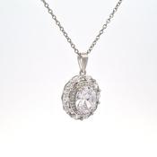 Large CZ pendant 38697