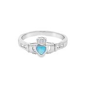 December Claddagh Birthstone ring 37153