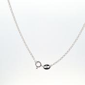Sterling silver curb link chain, 1mm width, strong chain suitable for pendants. 27708 image