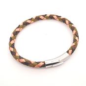 Woven gents leather bracelet 38389 image