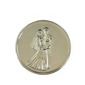Silver plated wedding coin 28788