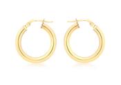 9ct gold 20mm hoop earrings 302