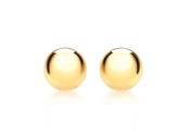 9ct yellow gold polished 5mm ball stud 31792