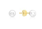 9ct gold 5mm cultured pearl stud earrings 34829 image