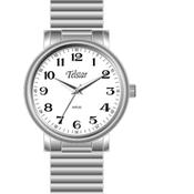 Telstar M1057 XSW Gents steel expander watch 35288