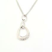 Organic pear drop shaped pendant 35330 image