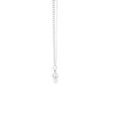 Filed curb link sterling silver chain 27531 image