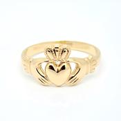 100% recycled gold Claddagh ring 36074