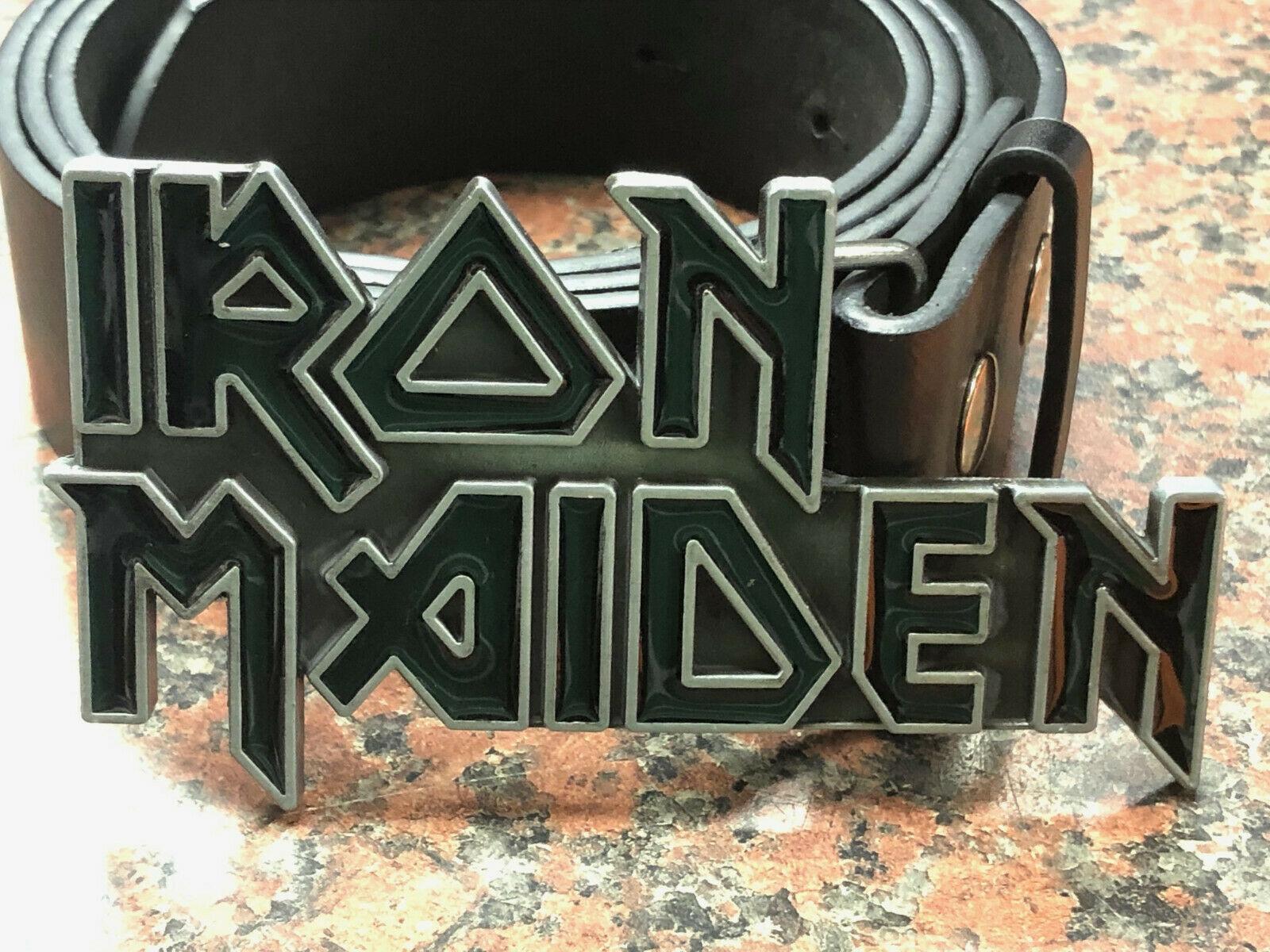 Iron maiden belt outlet buckle