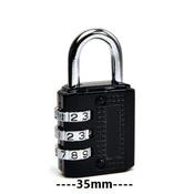 Tri-Circle 3 Dial Combination Padlock 35mm image