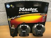 2-3/4in (70mm) MASTER LOCK EXCELL Stainless Steel Discus Padlock with Shrouded Shackle; 2 Pack image