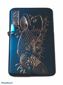 Japanese Koi Fish Lighter, Polished Blue Finish image