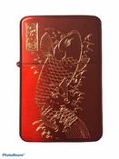 Japanese Koi Fish Lighter, Polished Red Finish image