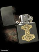 Thor Hammer Mjolnir Lighter, Matte Black Finish image