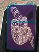 Sloth Mandala Lighter, Rainbow Spectrum Finish image