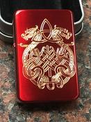 Celtic Dragons Knot Lighter, Polished Red Finish image