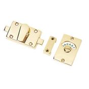 Bathroom Indicator Bolt (Brass finish) Toilet Lock image