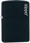 Matte Black Windproof Zippo Lighter with Gift Box image