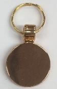 Round disk Pet Tag Copper 20mm wide FREE ENGRAVING image