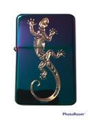 Tribal Lizard Lighter, Polished Spectrum Finish image