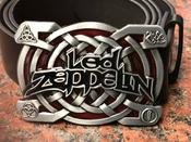 Led Zeppelin Logo Buckle with belt Rock Music image