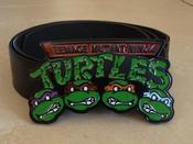 TMNT Teenage Mutant Ninja Turtles Logo Buckle with belt image