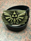 Legend of Zelda - Gold Hylian Triforce Buckle with belt image
