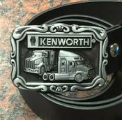 Kenworth Trucks Buckle with belt trucker logo image