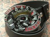 Lucky 13 Logo Buckle with belt image