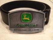 John Deere Logo Farmer’s Buckle with belt image