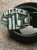 Welder trade professional buckle with belt image