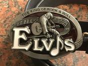 Elvis Presley King of Rock Buckle with belt image