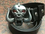Motorhead War Pig Skull Logo Buckle with belt image