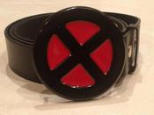 X-men Logo Buckle with belt, costume or casual wolverine gambit x-force cyclops storm image