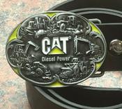 CAT Diesel Power Logo Buckle with belt image