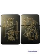 Double Sided King/Queen Card Lighter, Matte Black Finish image
