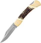 Uncle Henry - Papa Bear Lockback Pocket Knife with leather pouch image
