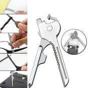 KEY TOOL compact gadget keyring with Knife Screwdrivers Bottle Opener image