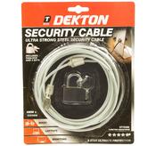 Dekton CABLE and PADLOCK ideal for securing multiple items image