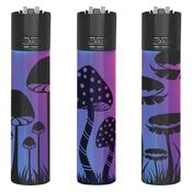 Icy Mushrooms - Spectrum Gradient. Metal Clipper Lighter In Gift Tin image