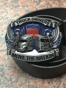 Truckers Move The Nation Buckle with belt image