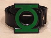 Green Lantern Logo Buckle with belt justice league image