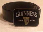 GUINNESS Logo black Buckle with belt rectangle shape image