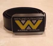 WEYLAND YUTANI CORP logo Buckle with belt Aliens Predator image