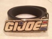 GI JOE logo Buckle with belt Real American Hero Snake Eyes image