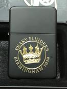 Peaky Blinders Lighter, Birmingham logo Matte Black image