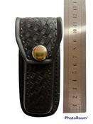 Large Black Leather POUCH / SHEATH suitable for Swiss Army Knife image