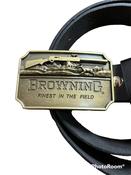 BROWNING buckle with belt ' finest in the field ' Hunting logo image